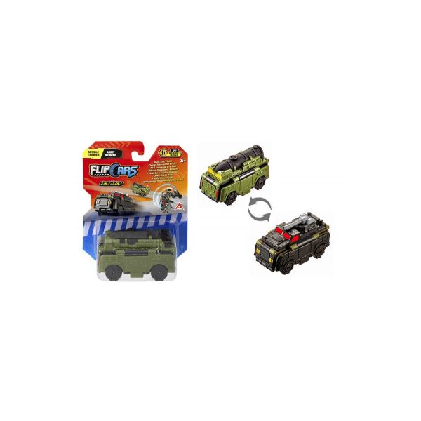 

Машина Flip Cars 2 в 1 ракетоносец и Армейский автомобиль (EU463875-16)