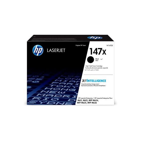 

Картридж HP LJ 147X Black 25.2K (W1470X)