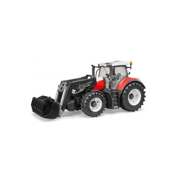 

Спецтехника Bruder Трактор Steyr 6300 Terrus с погрузчиком красно-белый, М1:16 (03181)
