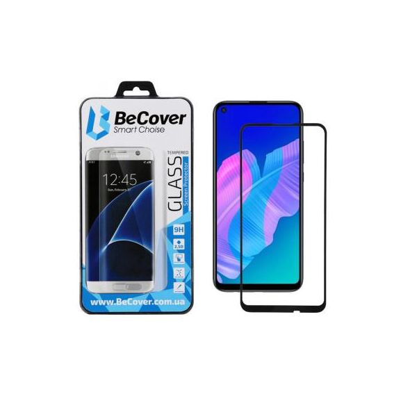 

Стекло защитное BeCover Huawei P40 Lite E Black (704825)