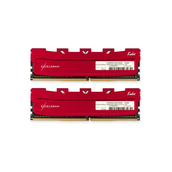 

Модуль памяти для компьютера DDR4 16GB (2x8GB) 3466 MHz Kudos Red eXceleram (EKRED4163418AD)