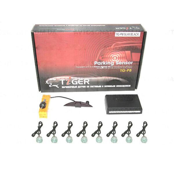 

Парктроник TIGER TG-P8LED 8дат SLIM Black/silver (компл.)