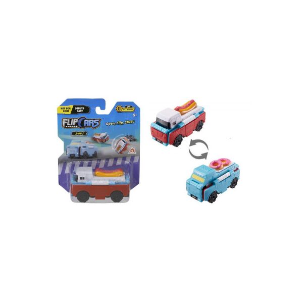 

Машина Flip Cars 2 в 1 Автомобиль с десертами и Автомобиль с хот догам (EU463875-34)
