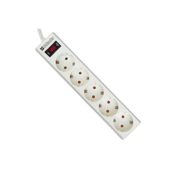 

Сетевой фильтр питания Defender ES 5m 5 роз. white (99483)