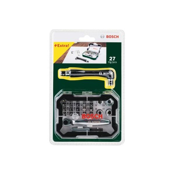 

Набор бит BOSCH Promobasket Set 19 шт + держатель + трещетка (2.607.017.392)