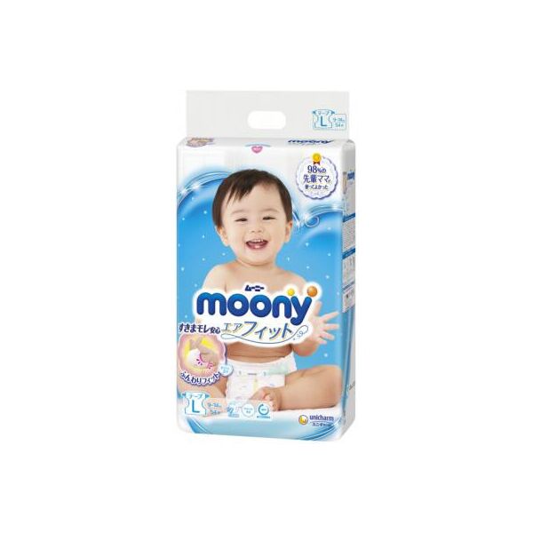 

Подгузник Moony L (9-14 кг) 54 шт (4903111244911)