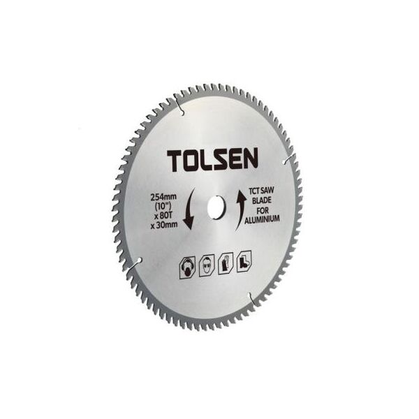 

Диск Tolsen пильный с ТВС напайками по алюминию 210х60Т*30мм (76540)