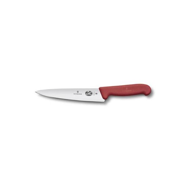 

Кухонный нож Victorinox Fibrox разделочный 19 см, красный (5.2001.19)