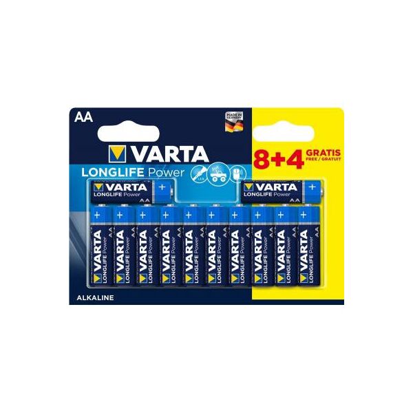 

Батарейка Varta HIGH Energy ALKALINE * 12 (8+4) (04906121472)