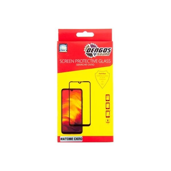 

Стекло защитное Dengos Full Glue Matte Xiaomi Redmi Note 10 (black) (TGFG-MATT-37)