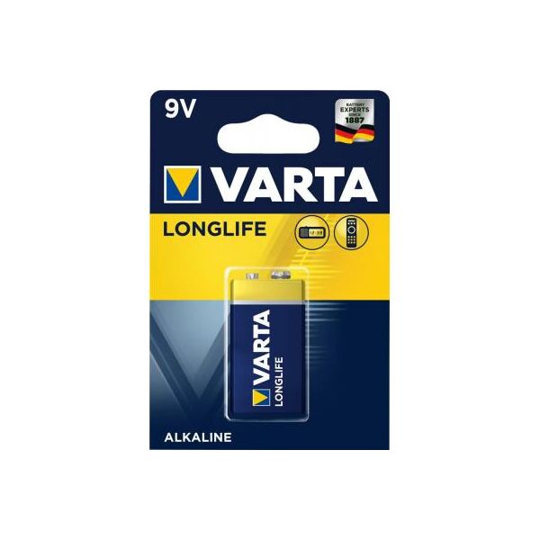 

Батарейка Varta Longlife 9V 6LR61 (04122101411)