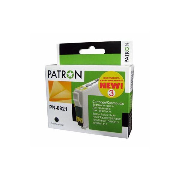 

Картридж Patron для EPSON R270/290/390/RX590 BLACK (PN-0821) (CI-EPS-T08114-B3-PN)