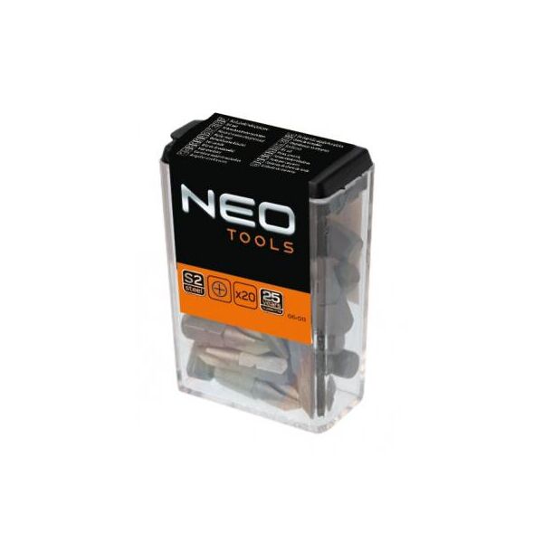 

Набор бит Neo Tools PH2 x 25 мм, 20 шт (06-011)