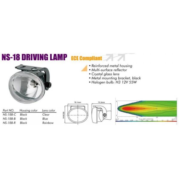 

Фары SIRIUS 18 B-C Taiwan (пара)