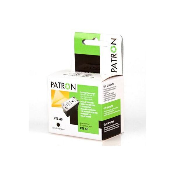 

Картридж Patron CANON PG-40Bk BLACK (CI-CAN-PG-40-B-PN)