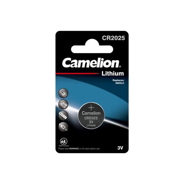 

Батарейка CR 2025 Lithium * 1 Camelion (CR2025-BP1)