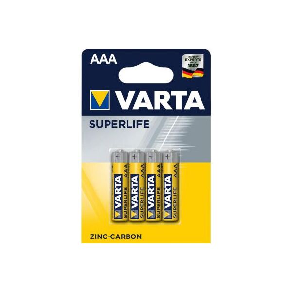 

Батарейка Varta SUPERLIFE Zinc-Carbon R03 * 4 (02003101414)