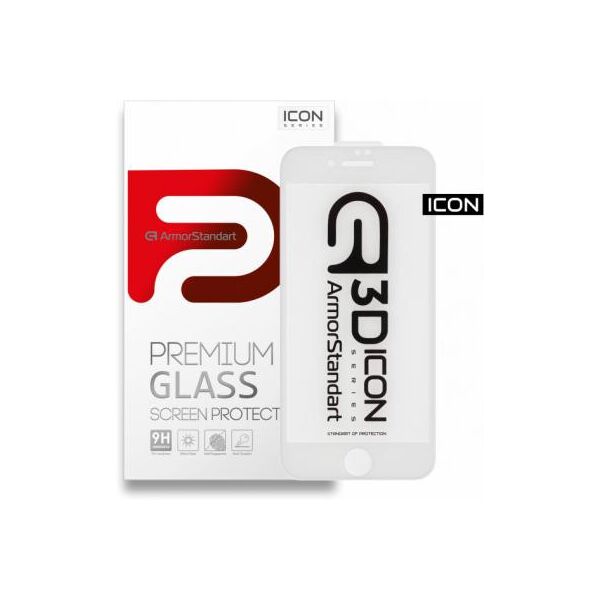 

Стекло защитное Armorstandart Icon 3D Apple iPhone 8 Plus/7 Plus White (ARM55983-GI3D-WT)