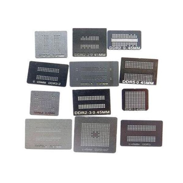 

Набор из 12 BGA трафаретов для памяти DDR DDR2 DDR3