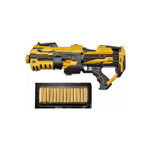 

Игрушечное оружие ZIPP Toys Бластер + 14 патронов, жёлтый (FJ1056)