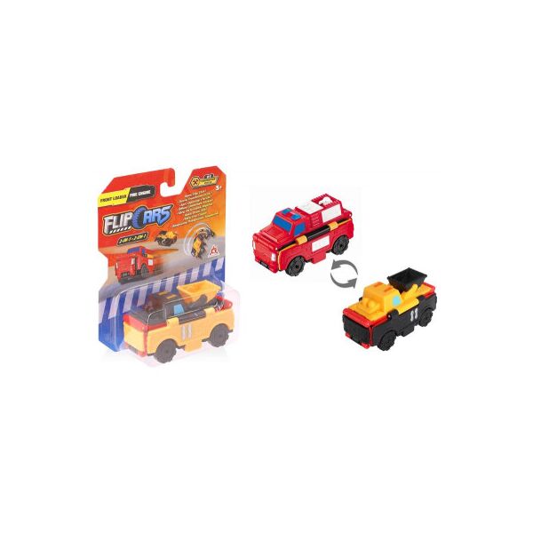

Машина Flip Cars 2 в 1 Фронтальный погрузчик и Пожарный автомобиль (EU463875-14)