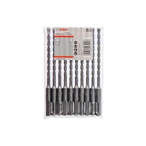

Бур BOSCH по бетону SDS plus-1 6x100x160мм, 10шт (2.608.579.122)