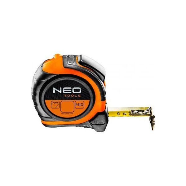 

Рулетка NEO стальная лента 5 м x 25 мм, магнит, двусторонний (67-195)
