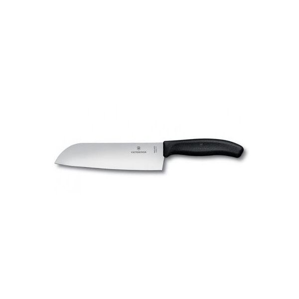 

Кухонный нож Victorinox SwissClassic сантоку 17 см, черный (6.8503.17B)