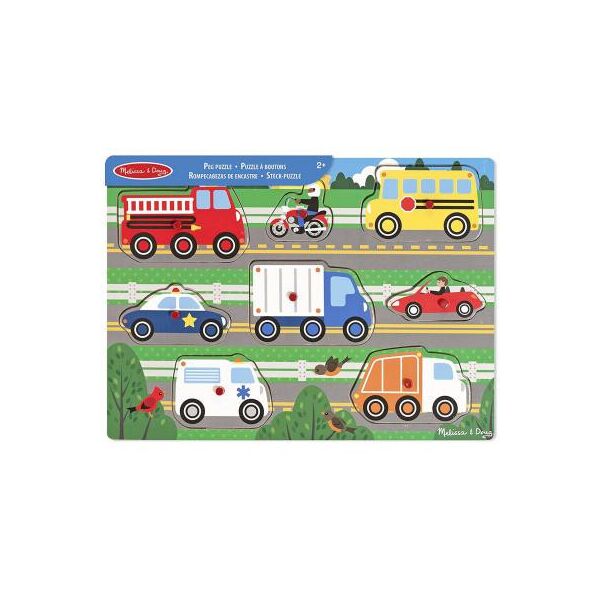 

Развивающая игрушка Melissa&Doug Пазл Угадай машинку (MD19051)