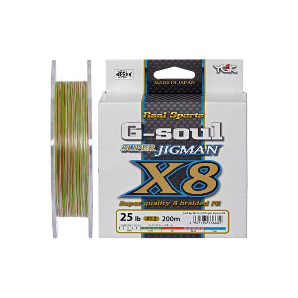 

Шнур YGK Super Jig Man X8 200m Multi Color 1.2/0.185mm 25lb (5545.01.03)