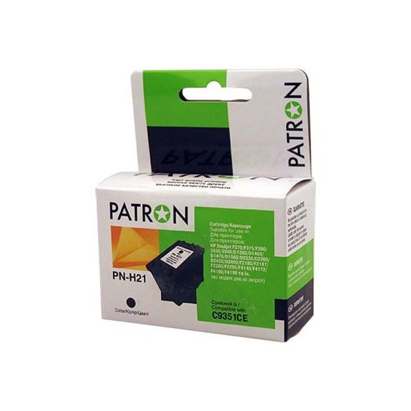 

Картридж Patron для HP PN-H21 BLACK (C9351CE) (PN-H21XL)