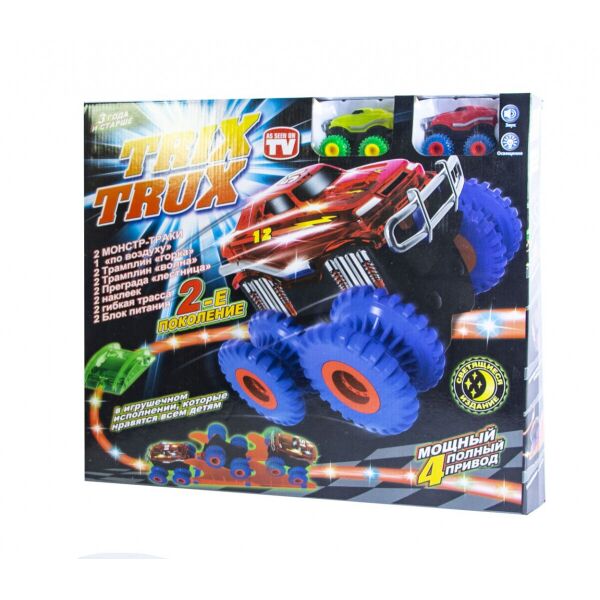

Монстер-Траки Trix Trux LED YG14 светящийся трек и 2 машинки