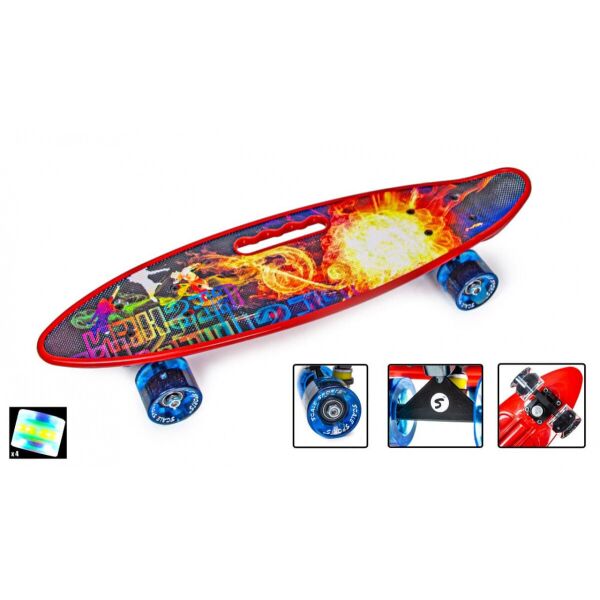 

Penny Board С Ручкой Scale Sports Geshen Светящиеся колеса