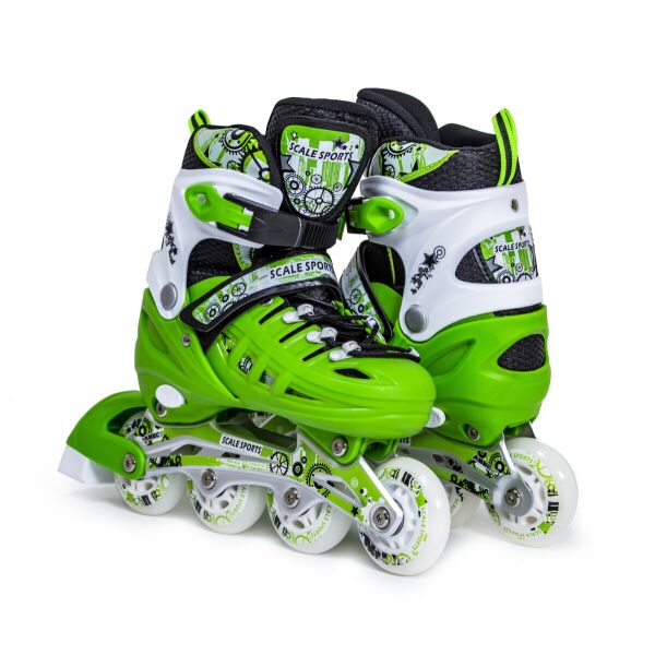 

Раздвижные роликовые коньки Scale Sports LF 905, размер 29-33 зеленый