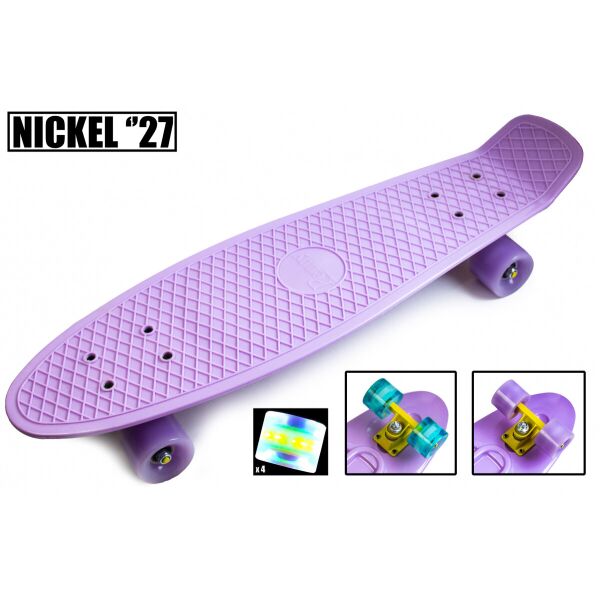 

Пенниборд Penny Scale Nickel 27 " Светящиеся колеса Лиловый