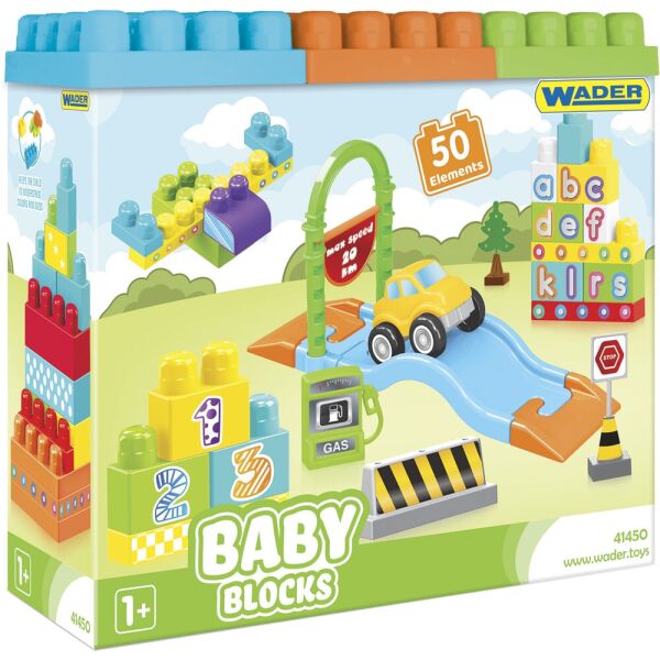 

Конструктор Baby Blocks Мои первые кубики, 50 деталей(41450)