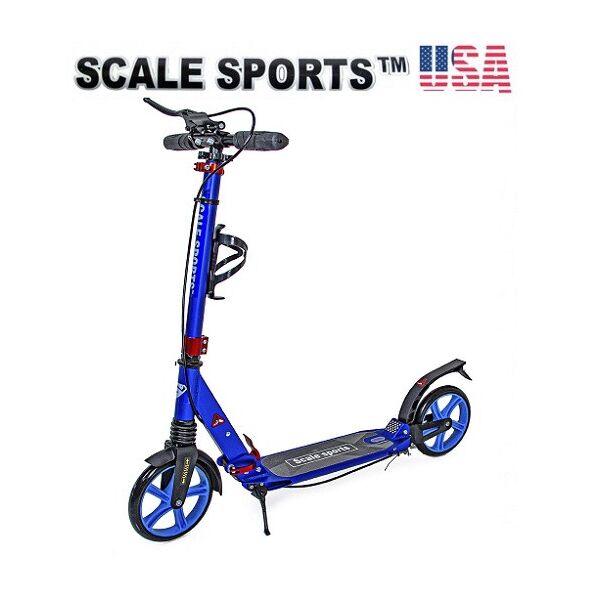 

Самокат Scale Sports ss-10 СИНИЙ РУЧНОЙ ТОРМОЗ LED-ФОНАРИК (sa-22437)