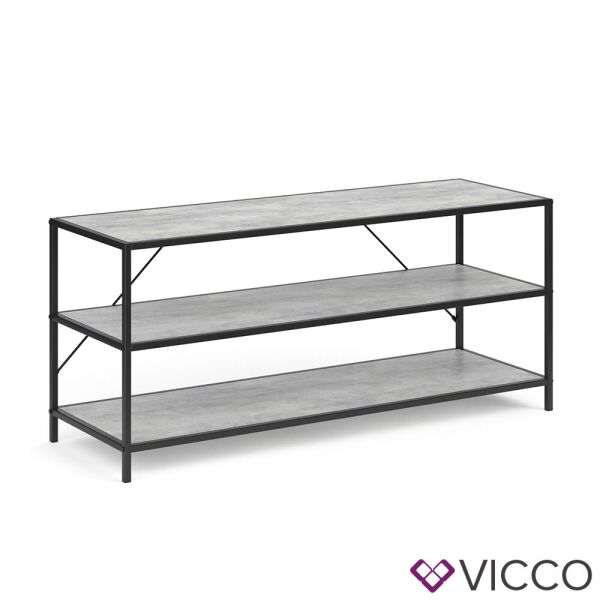

Тумба для телевизора лофт, Vicco Fyrk, цвет бетон