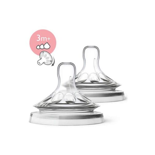 

Соска Philips AVENT Natural 2.0 3+ мес. 2 шт. переменный поток (SCF045/27)