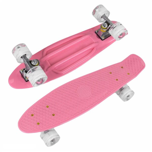 

Пенни борд скейт со светящимися колесами Best Board Светло-розовый