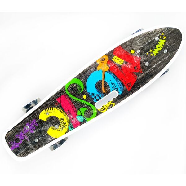 

Пенни борд с ручкой со светящимися колесами Best Board Графити
