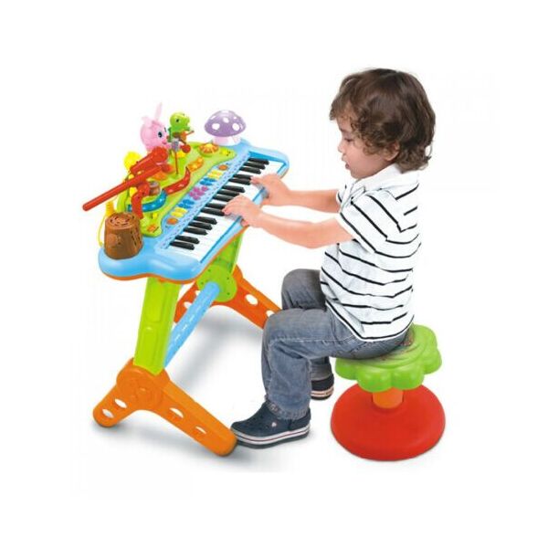 

Музыкальная игрушка Детский синтезатор Hola Toys со стульчиком