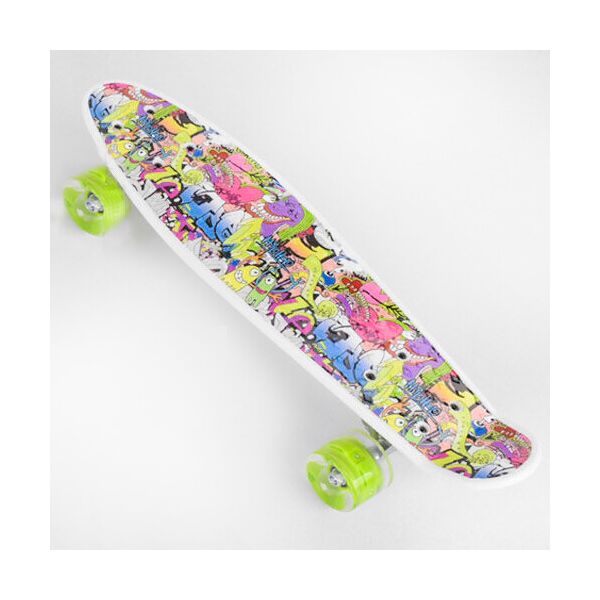 

Пенни борд со светящимися колесами для девочки разноцветный Best Board