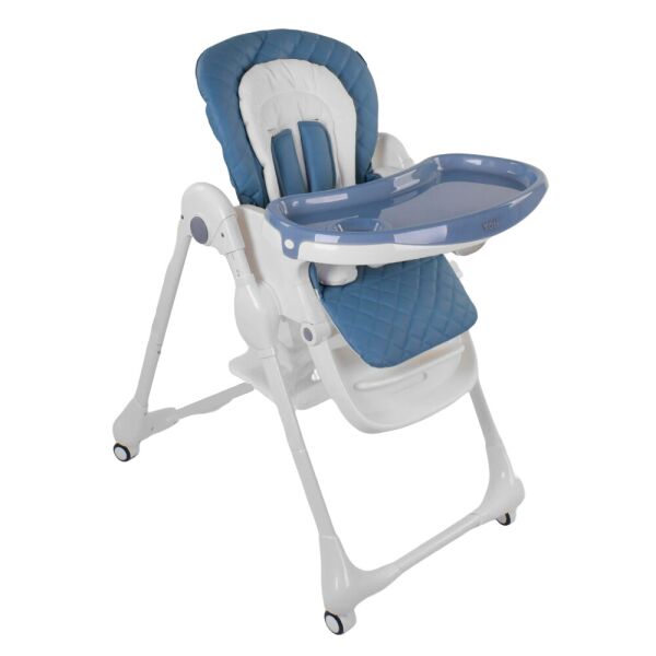 

Стульчик для кормления Toti с мягким вкладышем от 6 месяцев до 3 лет Синий
