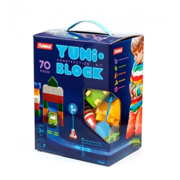 

Конструктор дитячий «YUNI-BLOK» 70 деталей(71429)