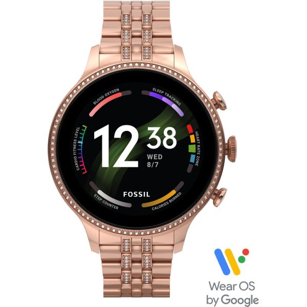 

Смарт-часы Fossil Gen 6 Rose Gold-Tone Stainless Steel (FTW6077)