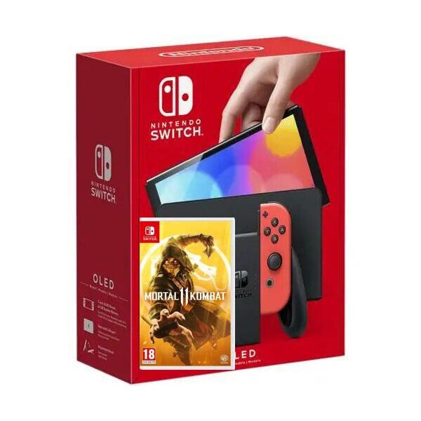 

Nintendo Switch (OLED model) Neon Blue-Red + Игра Mortal Kombat 11 (русская версия)