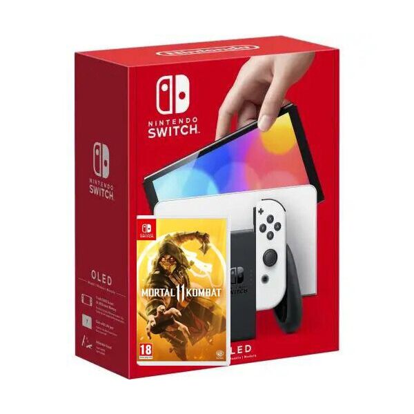 

Nintendo Switch (OLED model) White + Игра Mortal Kombat 11 (русская версия)