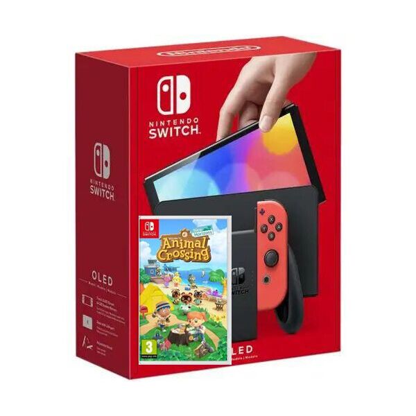 

Nintendo Switch (OLED model) Neon Blue-Red + Игра Игра Animal Crossing: New Horizons (русская версия)