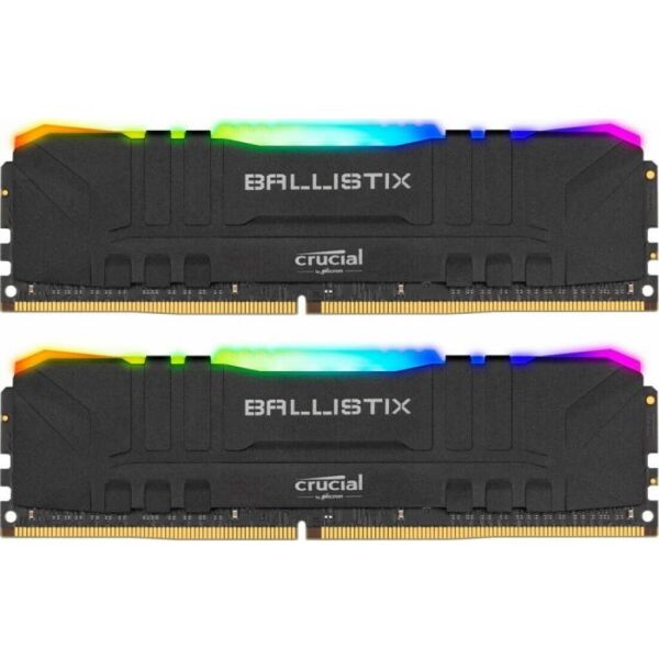 

Модуль памяти для компьютера DDR4 16GB (2x8GB) 3600 MHz Ballistix Black RGB Micron (BL2K8G36C16U4BL)